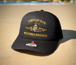 Amphibious Reconnaissance Charcoal/Black Trucker Cap