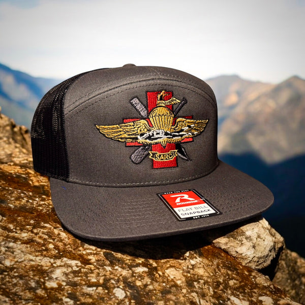 SARC 5 Panel Flat Brim Trucker Cap