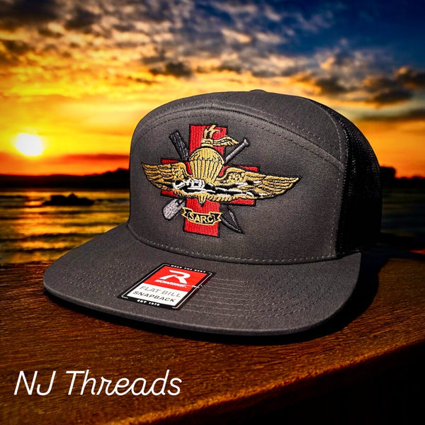 SARC 5 Panel Flat Brim Trucker Cap