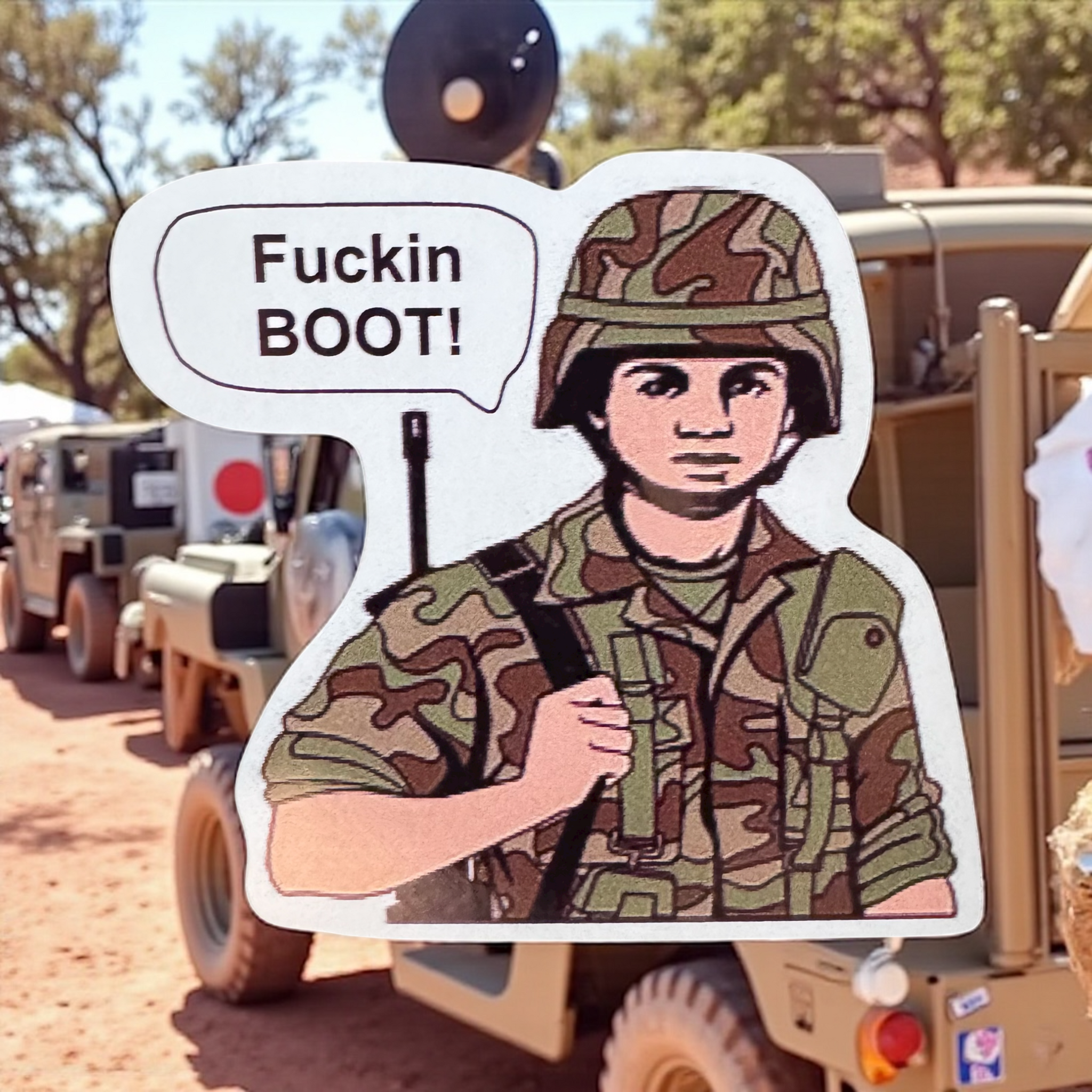 Fck’n Boot Sticker