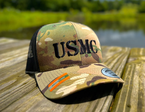 Multicam Trucker USMC Cap