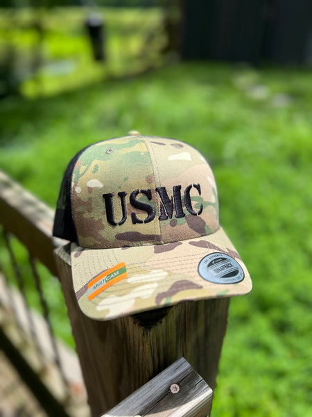 Multicam Trucker USMC Cap