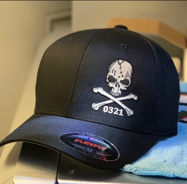 0321 Skull Flexfit Cap