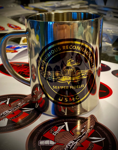 Recon Battalion, Raider, SARC, BDC Stainless Steel Double Walled Mugs