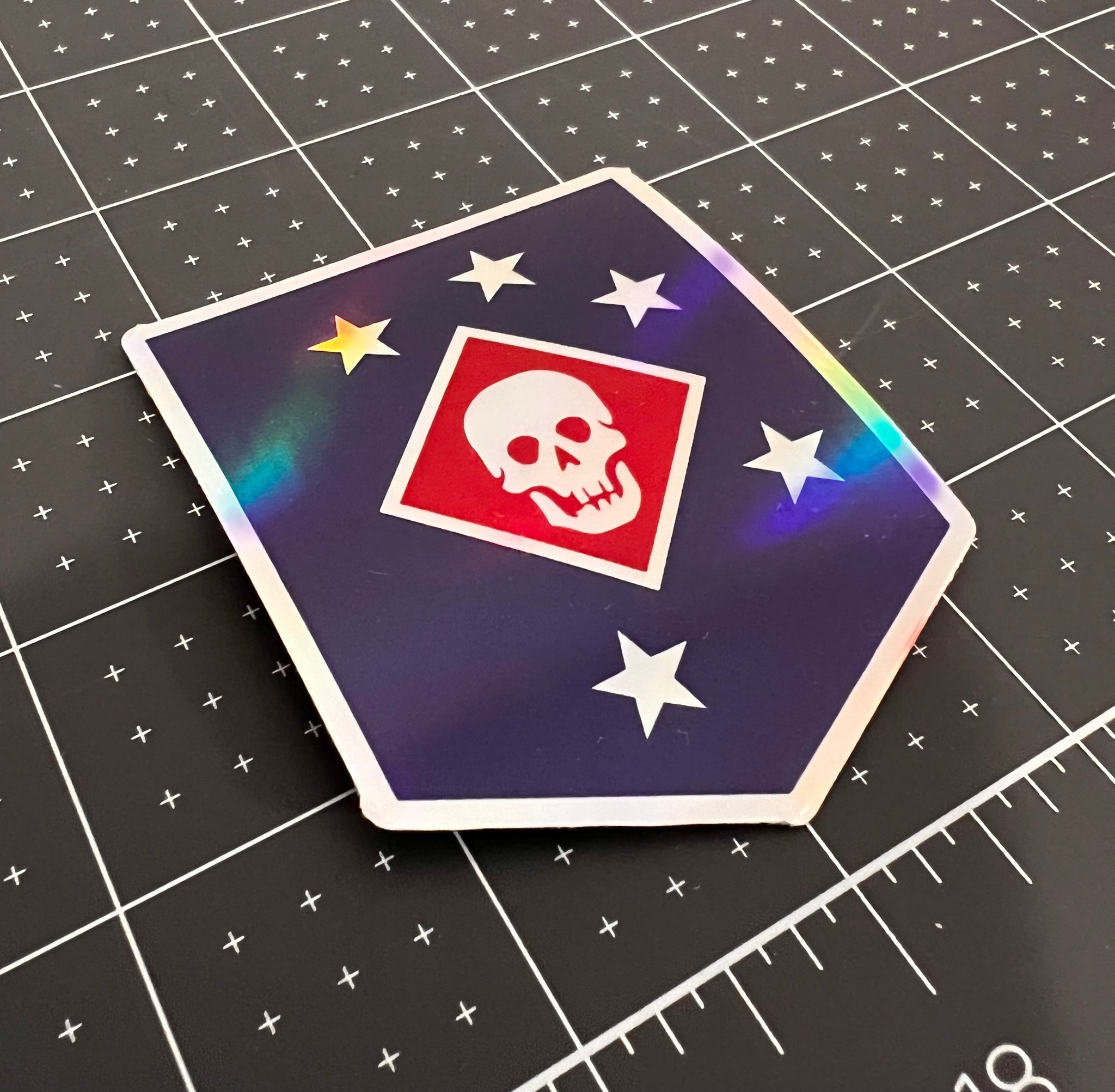 Holographic Marine Raider Sticker