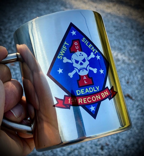 Recon Battalion, Raider, SARC, BDC Stainless Steel Double Walled Mugs