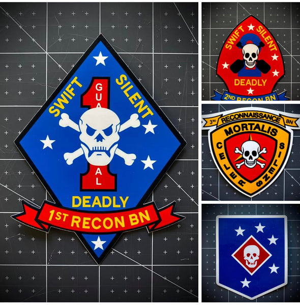 Recon Battalion Stickers