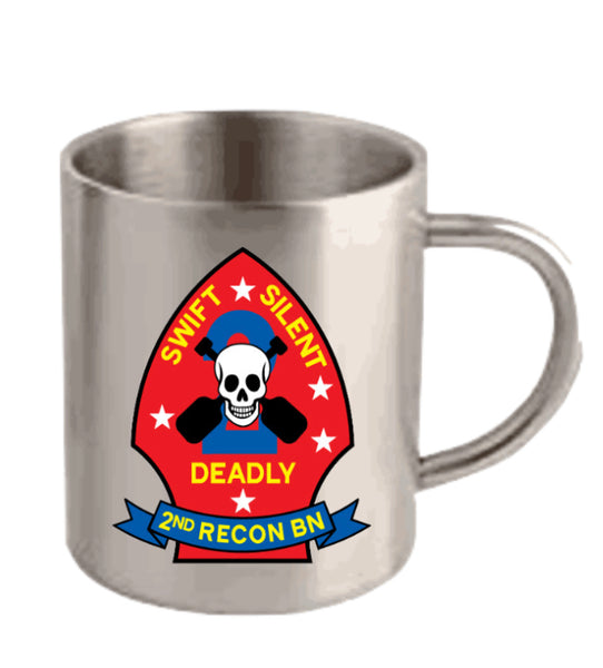 Recon Battalion, Raider, SARC, BDC Stainless Steel Double Walled Mugs